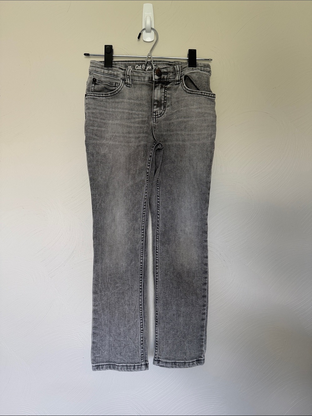 Cat & Jack Gray Super Stretch Slim Jeans